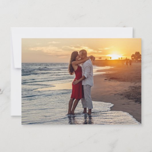 Boho Bloom | Donker Elegant Bourgogne Rood en Blus Save The Date (Achterkant)