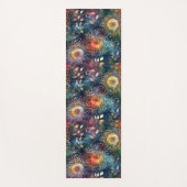 Boho Bloom: Kleurrijke Floral Oasis Yoga Mat (Voorkant)
