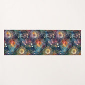Boho Bloom: Kleurrijke Floral Oasis Yoga Mat (Voorkant (horizontaal))