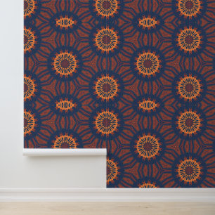 Boho Bloom Mandala Pattern Behang