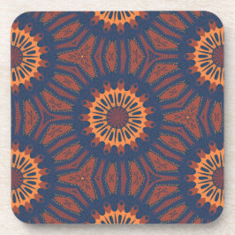 Boho Bloom Mandala Pattern Bier Onderzetter