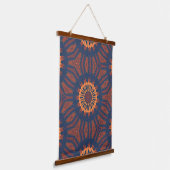 Boho Bloom Mandala Pattern Hangend Wandkleed (Gebogen)
