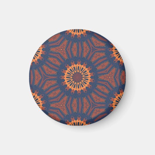 Boho Bloom Mandala Pattern Magneet (Voorkant)
