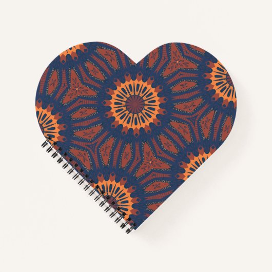 Boho Bloom Mandala Pattern Notitieboek (Voorkant)