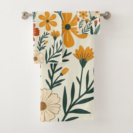 Boho Blooming Bad Handdoek (Insitu)