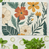 Boho Blooming Theedoek (Gevouwen)