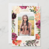 Boho Blooms | 2024 Afstuderen Foto aankondiging (Voorkant)