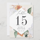 Boho Blooms | Aangepast Floral-tabelnummer (Achterkant)