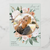Boho Blooms | Aankondiging Folie Foto Afstuderen (Voorkant)