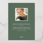 Boho Blooms | Aankondiging Folie Foto Afstuderen (Achterkant)