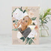 Boho Blooms | Aankondiging foto-Afstuderen (Staand voorkant)