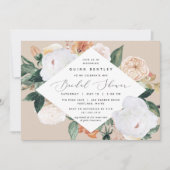 Boho Blooms | Elegant Floral Vrijgezellenfeest Kaart (Voorkant)