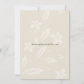 Boho Blooms en huwelijksgeloften Kaart (Achterkant)