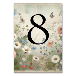 Boho Blooms en  huwelijksgeloften Kaart