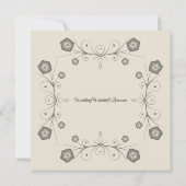 Boho Blooms en huwelijksgeloften Kaart (Achterkant)