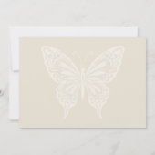 Boho Blooms en  huwelijksgeloften Save The Date (Achterkant)