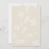 Boho Blooms en huwelijksgeloften Save The Date (Achterkant)