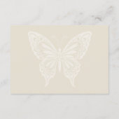 Boho Blooms en Vintage Vows Bruiloft Informatiekaartje (Achterkant)
