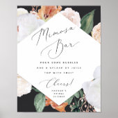 Boho Blooms Mimosa Bar Sign Poster (Voorkant)