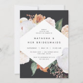 Boho Blooms | Modern Floral Bridesmaids Brunch Kaart (Voorkant)