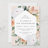 Boho Blooms | Modern Floral Bridesmaids Brunch Kaart (Voorkant)