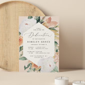 Boho Blooms | Modern Floral Dedication Kaart