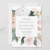 Boho Blooms | Modern Floral Wedding Kaart (Voorkant)