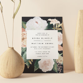 Boho Blooms | Modern Floral Wedding Kaart