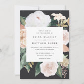 Boho Blooms | Modern Floral Wedding Kaart (Voorkant)