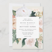 Boho Blooms | Modern Floral Wedding Kaart (Voorkant)