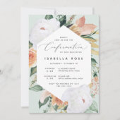 Boho Blooms | Moderne Floral bevestiging Kaart (Voorkant)