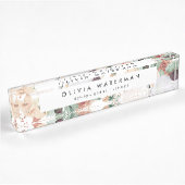 Boho Blooms | Moderne Waterverf Floral Naambordje