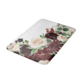 Boho Blooms | Rustieke marine en Bourgondische Shi Badmat (Gekanteld)
