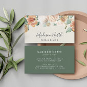 Boho Blooms Waterverf Floral Calligraphy Script Visitekaartje