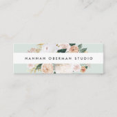 Boho Blooms Waterverf Floral Mini Visitekaartje (Voorkant)