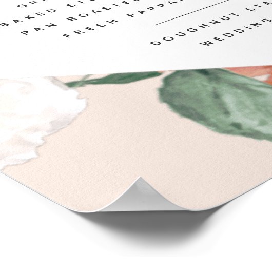 Boho Blooms Weddenemmen Poster (Hoek)