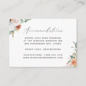 Boho Blooms Wedding Hotel Accommodatie Kaarten (Voorkant)