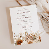 Boho Blooms Wedding Kaart