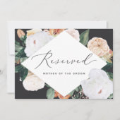 Boho Blooms Wedding Reserved Seating Kaart (Voorkant)