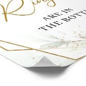 Boho blos en groen goud Raad hoeveel ringen Poster (Hoek)