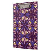 Boho Blossom: Paarse bloemenmotief Klembord (Links)