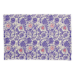 Boho Blue Abstract Floral Kussensloop