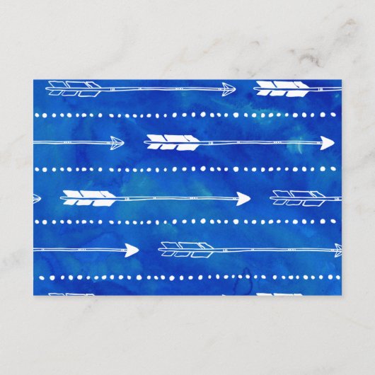 Boho Blue Adventure Gedekte Kaarten voor het aanvr (Achterkant)