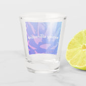 Boho Blue Agave Affirmations Shot Glass Shot Glas (Achterkant)