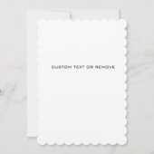 Boho Blue Anjers Boeket Minimalistische bruiloft Kaart (Achterkant)