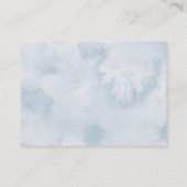 Boho Blue Balloon Baby shower Boekaanvraag Informatiekaartje (Achterkant)