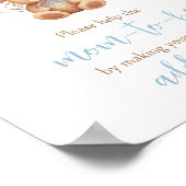 Boho Blue Balloon Beer Envelope Station Poster (Hoek)