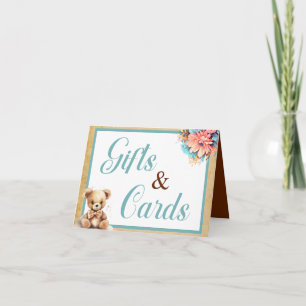 Boho Blue Beer Baby shower geschenken en Kaarten