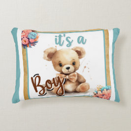Boho Blue Beer Baby shower Sierkussen Accent Kussen