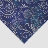 Boho Blue Botanicals Mooie Bloemen Tissuepapier (Detail)